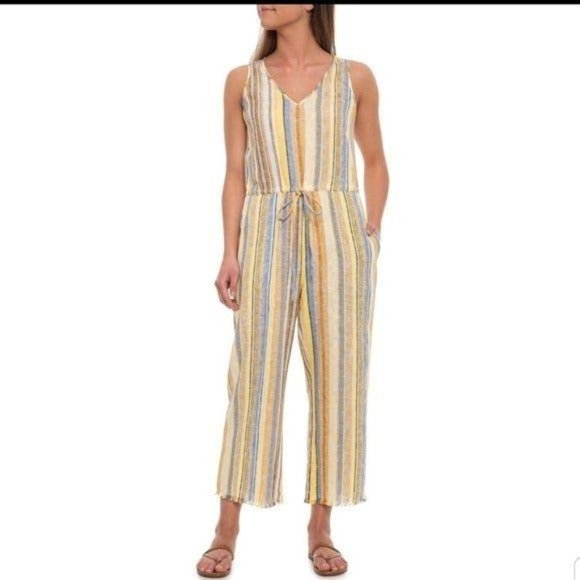 DREW Pants - Anthro Drew Cole Lemon Jumpsuit NWT MED